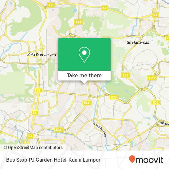 Bus Stop-PJ Garden Hotel map