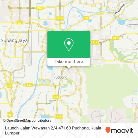 Launch, Jalan Wawasan 2 / 4 47160 Puchong map