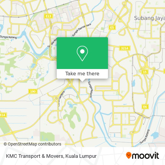 KMC Transport & Movers map