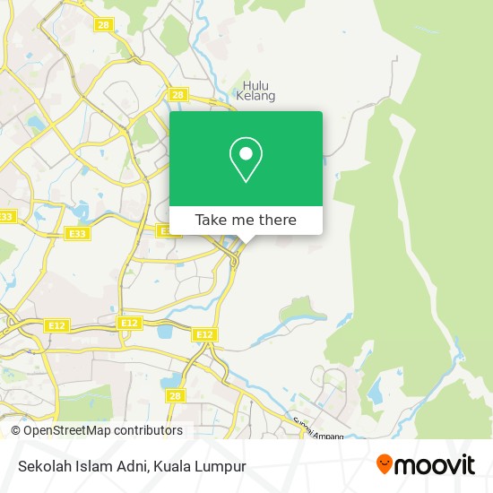 Sekolah Islam Adni map