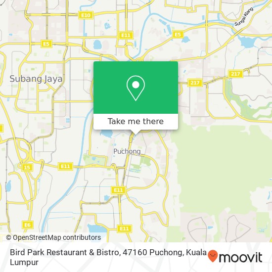 Bird Park Restaurant & Bistro, 47160 Puchong map