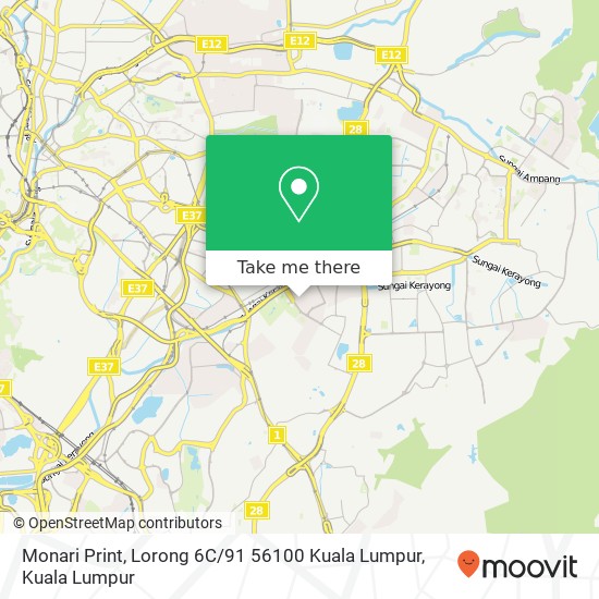 Monari Print, Lorong 6C / 91 56100 Kuala Lumpur map