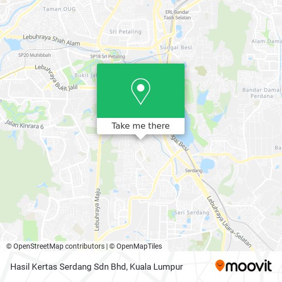 Peta Hasil Kertas Serdang Sdn Bhd