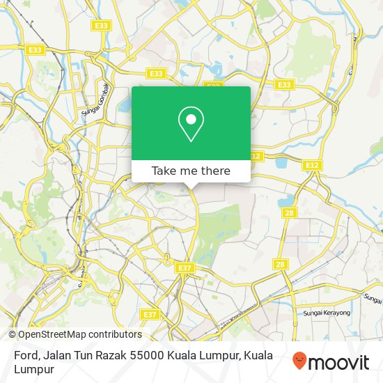 Ford, Jalan Tun Razak 55000 Kuala Lumpur map