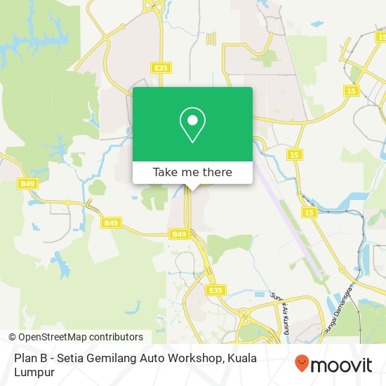 Peta Plan B - Setia Gemilang Auto Workshop