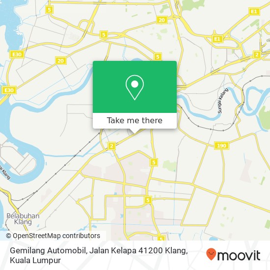 Peta Gemilang Automobil, Jalan Kelapa 41200 Klang