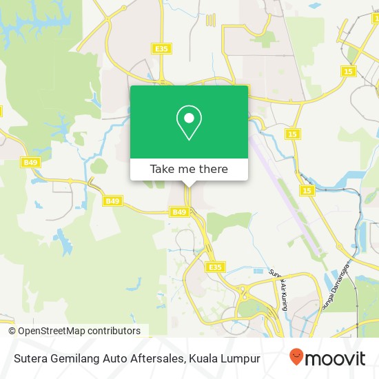 Sutera Gemilang Auto Aftersales map