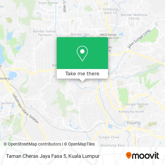 Peta Taman Cheras Jaya Fasa 5