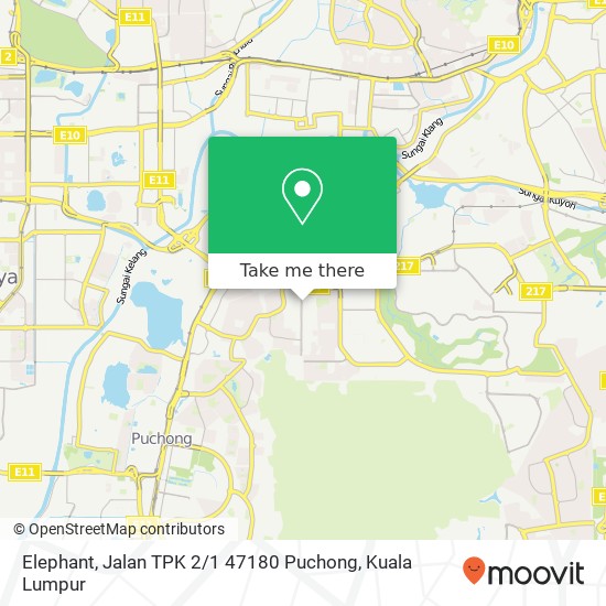 Elephant, Jalan TPK 2 / 1 47180 Puchong map