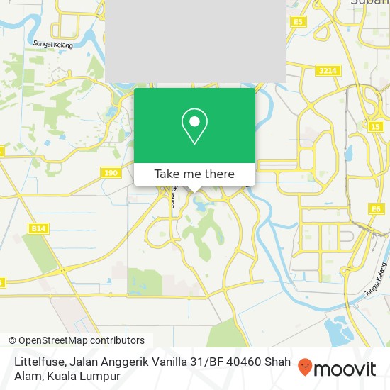 Peta Littelfuse, Jalan Anggerik Vanilla 31 / BF 40460 Shah Alam