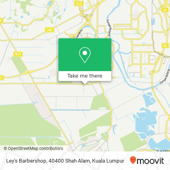 Ley's Barbershop, 40400 Shah Alam map