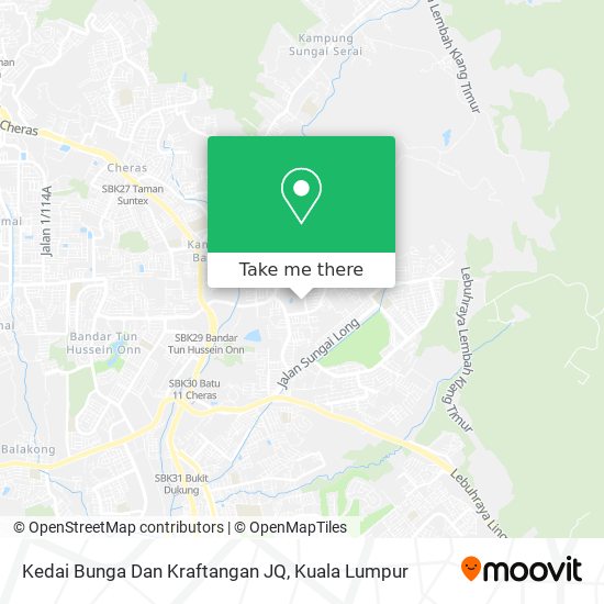 Kedai Bunga Dan Kraftangan JQ map