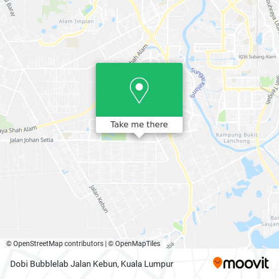 Dobi Bubblelab Jalan Kebun map