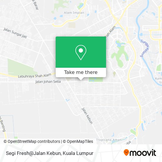 Segi Fresh@Jalan Kebun map
