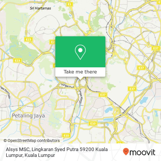 Alsys MSC, Lingkaran Syed Putra 59200 Kuala Lumpur map