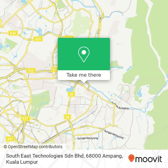 South East Technologies Sdn Bhd, 68000 Ampang map