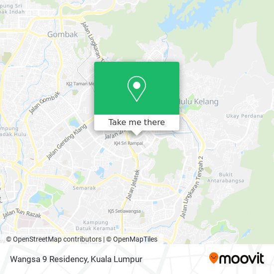 Wangsa 9 Residency map