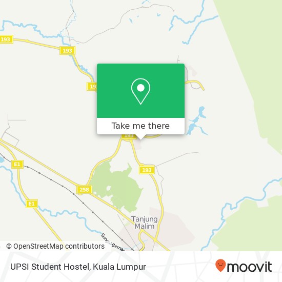 Peta UPSI Student Hostel