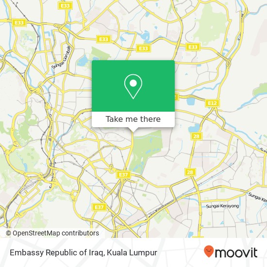 Embassy Republic of Iraq map