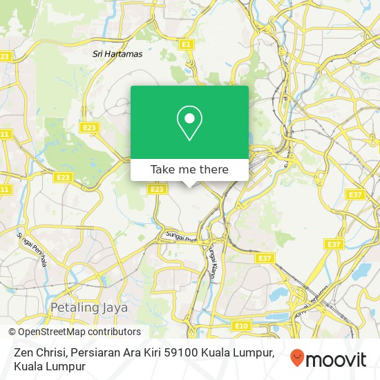 Peta Zen Chrisi, Persiaran Ara Kiri 59100 Kuala Lumpur