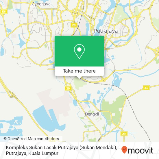 Kompleks Sukan Lasak Putrajaya (Sukan Mendaki), Putrajaya map