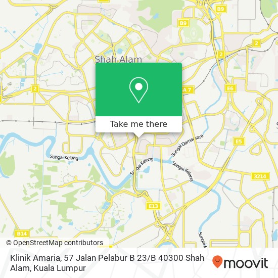 Klinik Amaria, 57 Jalan Pelabur B 23 / B 40300 Shah Alam map