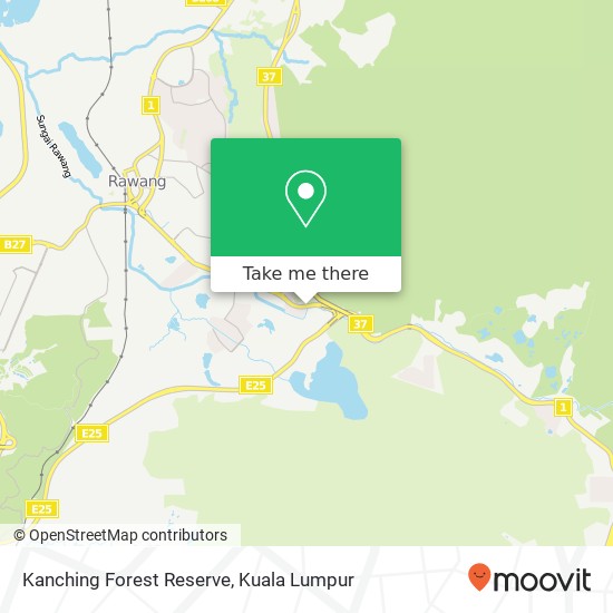 Kanching Forest Reserve map