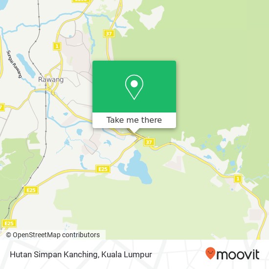Hutan Simpan Kanching map