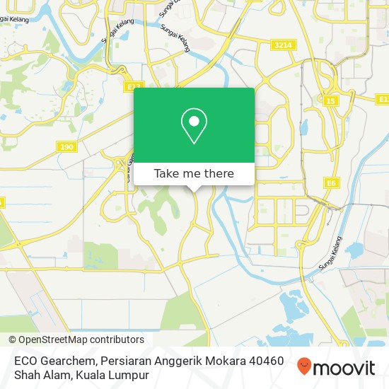 Peta ECO Gearchem, Persiaran Anggerik Mokara 40460 Shah Alam