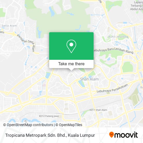 Tropicana Metropark Sdn. Bhd. map