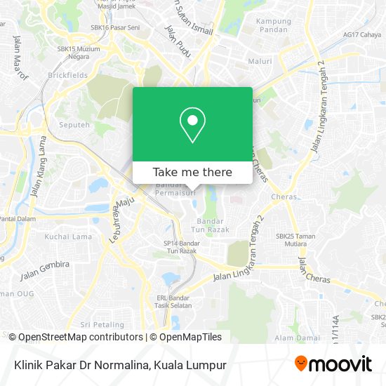 Klinik Pakar Dr Normalina map