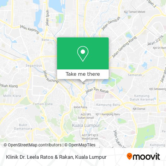 Klinik Dr. Leela Ratos & Rakan map