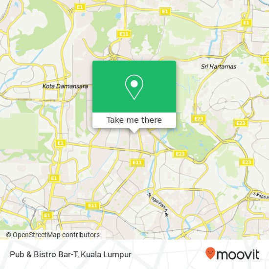 Pub & Bistro Bar-T map
