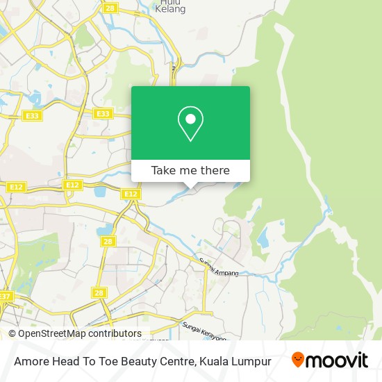 Amore Head To Toe Beauty Centre map