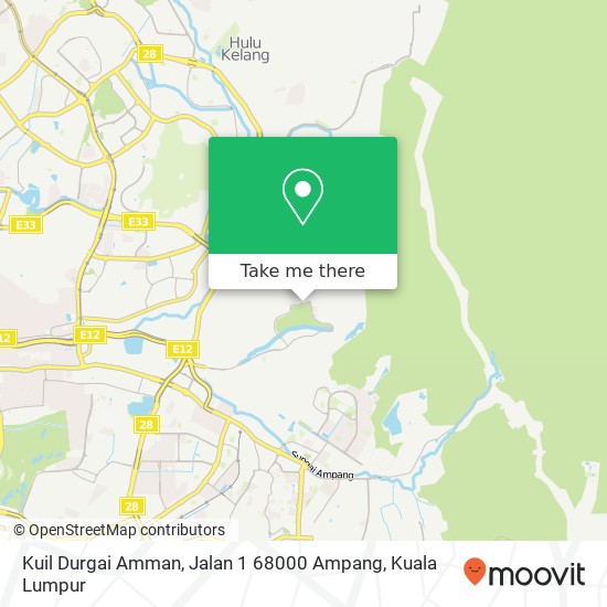 Kuil Durgai Amman, Jalan 1 68000 Ampang map