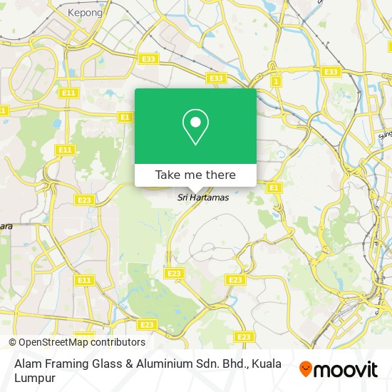Alam Framing Glass & Aluminium Sdn. Bhd. map