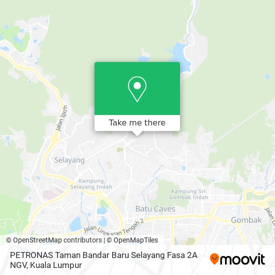 PETRONAS Taman Bandar Baru Selayang Fasa 2A NGV map