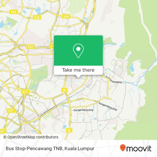 Bus Stop-Pencawang TNB map