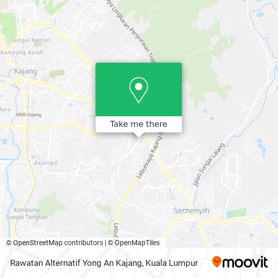 Peta Rawatan Alternatif Yong An Kajang