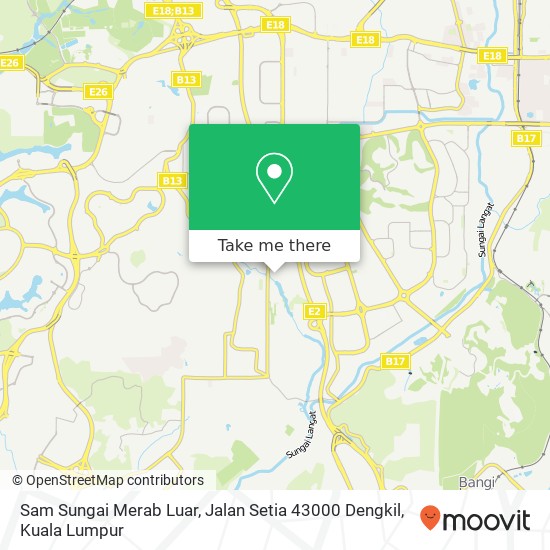 Sam Sungai Merab Luar, Jalan Setia 43000 Dengkil map