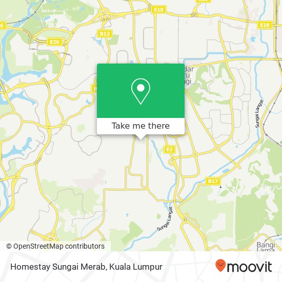 Homestay Sungai Merab map