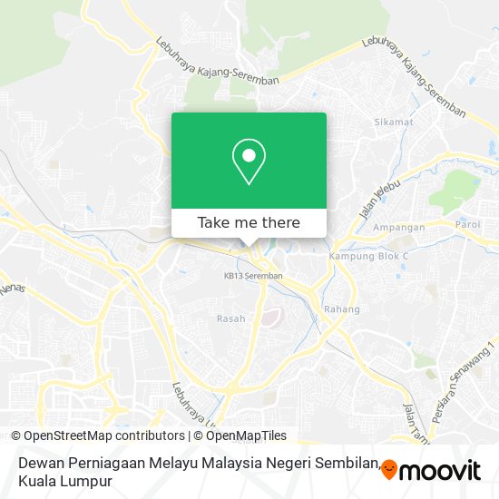 Dewan Perniagaan Melayu Malaysia Negeri Sembilan map