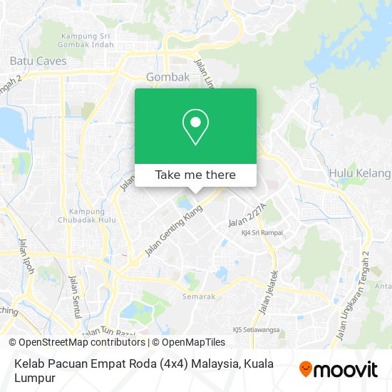 Peta Kelab Pacuan Empat Roda (4x4) Malaysia