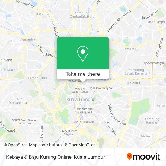 Kebaya & Baju Kurung Online map