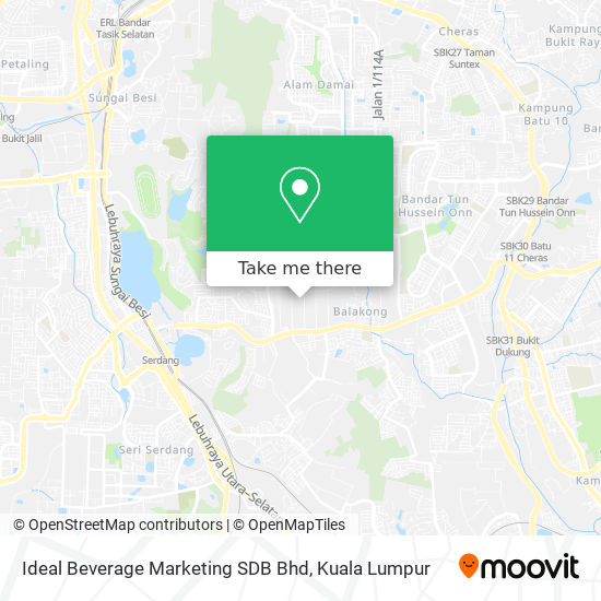 Ideal Beverage Marketing SDB Bhd map