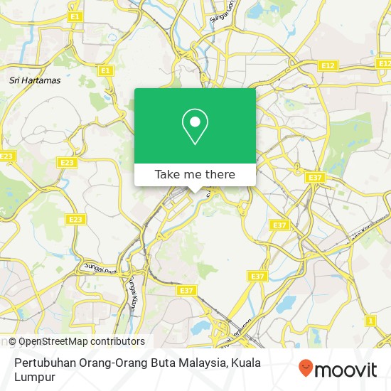 Peta Pertubuhan Orang-Orang Buta Malaysia