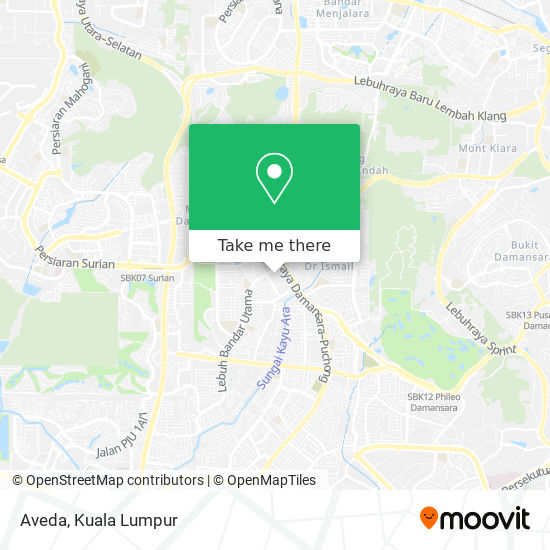 How to get to Aveda in Petaling Jaya by Bus or MRT u0026 LRT?