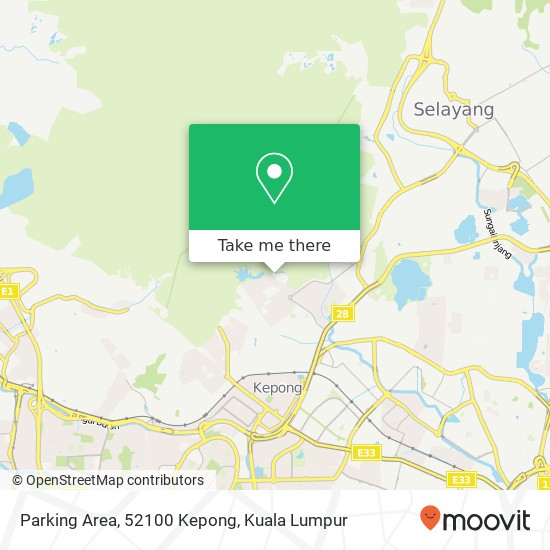 Parking Area, 52100 Kepong map