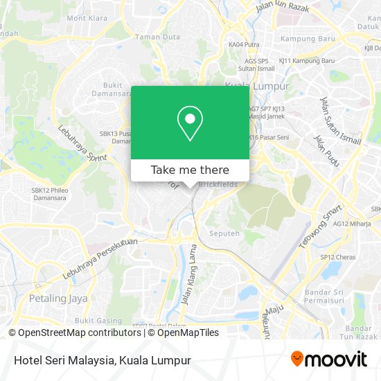 Hotel Seri Malaysia map