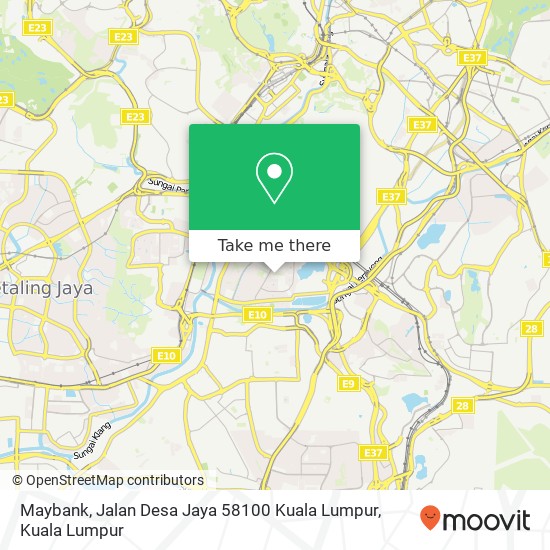 Maybank, Jalan Desa Jaya 58100 Kuala Lumpur map